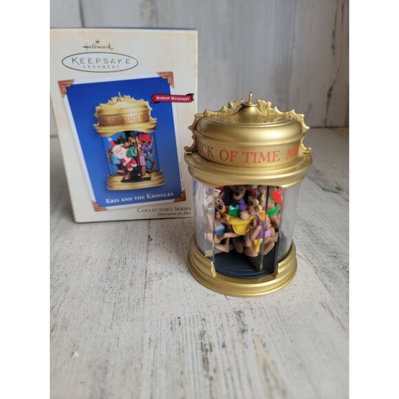 Hallmark NEW Kris and the kringles wind up ornament Xmas - Picture 1 of 7